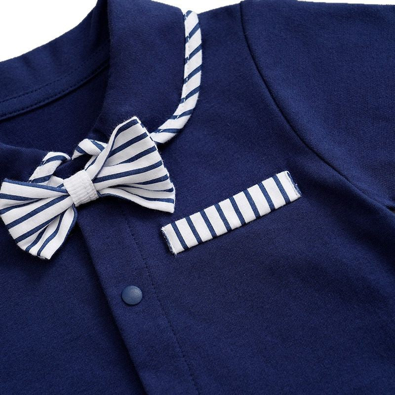 Summer Short-sleeved Children's Gentleman Two-piece Suit Male Baby Clothes