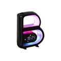 2024 New B-Shaped Blutooth Speaker Multifunctional Smart Music Rhythm Lighting Phone Wireless Charger TF Card AUX Input Standard Mode DazzleTrove