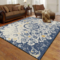 Retro Living Room Carpet Easy-care Wear-resistant Floor Mat DazzleTrove