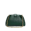 Genuine Leather Woven Small Square Shoulder Messenger Bag DazzleTrove