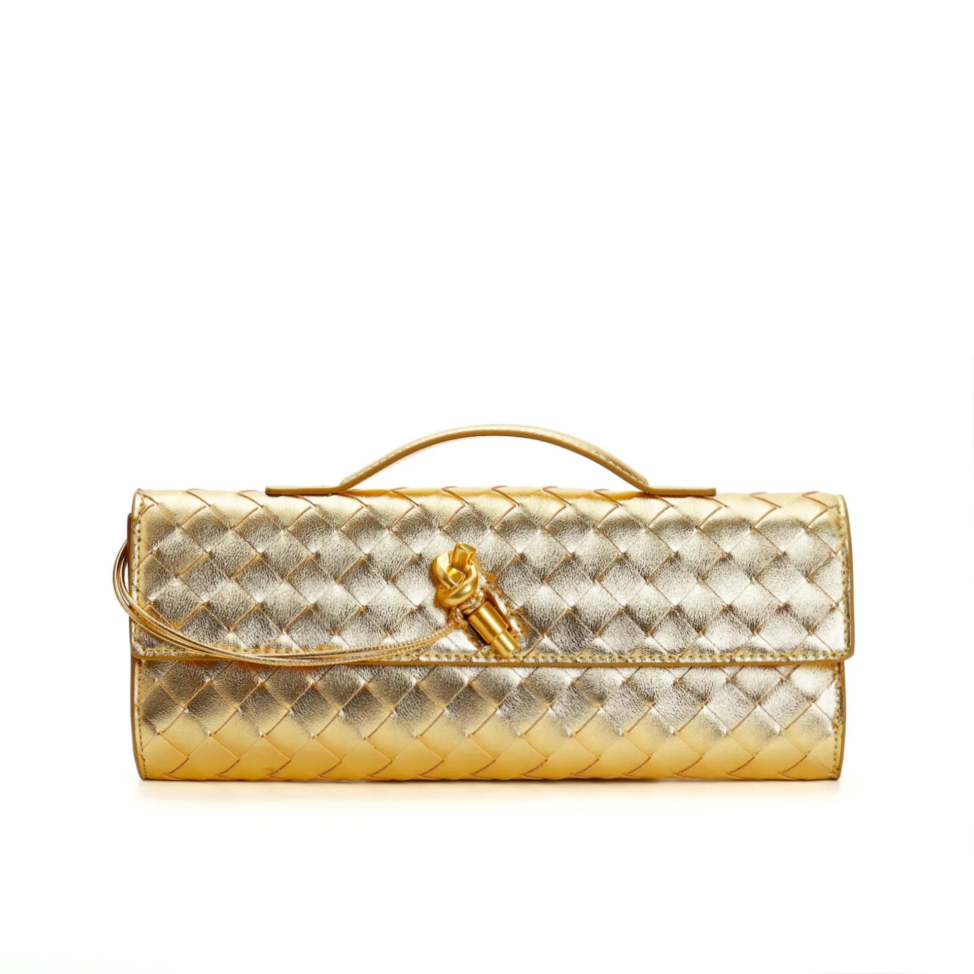 Woven Bag Shoulder Fashion Clutch Crossbody Bag DazzleTrove
