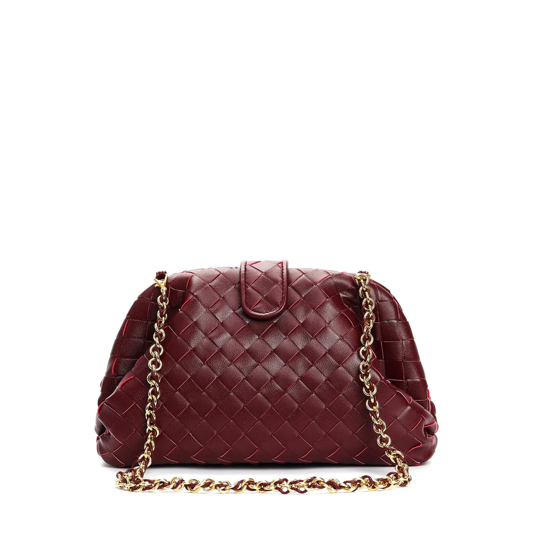 Genuine Leather Woven Small Square Shoulder Messenger Bag DazzleTrove
