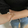 Classic Fashion Natural Stone Pearl Pendant Bracelet For Woman Exquisite New Lucky Cuff Bracelet Anniversary Gift Luxury Jewelry DazzleTrove