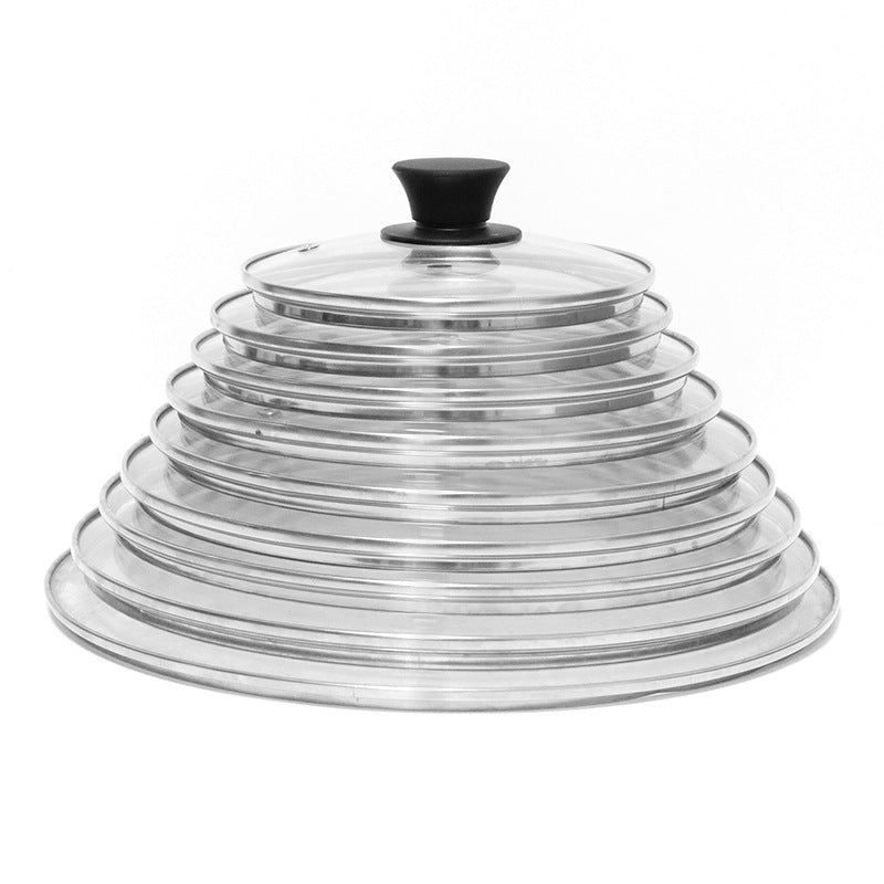 Tempered Glass Stainless Steel Explosion-proof G-shaped Pot Cover