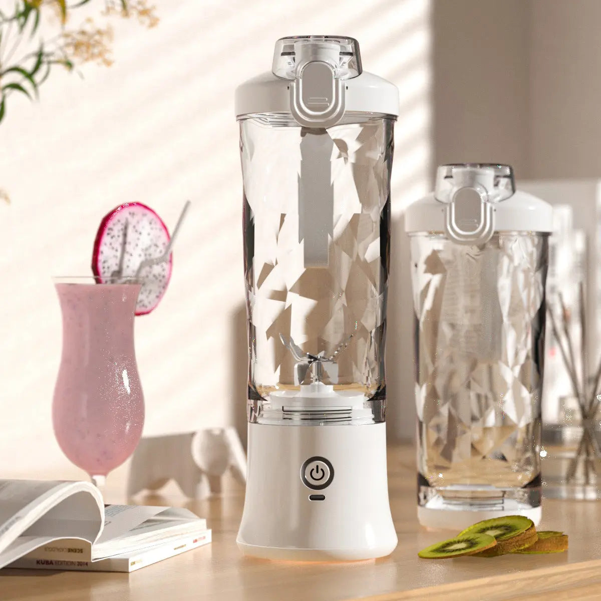 Portable Blender Juicer Personal Size Blender For Shakes And Smoothies With 6 Blade Mini Blender Kitchen Gadgets DazzleTrove