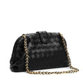 Genuine Leather Woven Small Square Shoulder Messenger Bag DazzleTrove