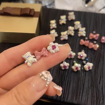 Diamond Color Cocoa Love Color Ear Bone Stud