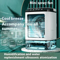New Style Air Cooler Desktop Air Conditioner Fan Dual Spray Cooling Electric Fan Air Cooler USB Portable Refrigeration DazzleTrove