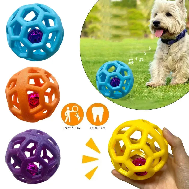 Dog Chew Ball Toy TPR Pets Interactive Training Toys For Small Large Dog Teeth Cleaning Molar Supplies Outdoor Pets Ball Toy DazzleTrove