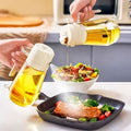 470ML Olive Oil Sprayer Dispenser For Cooking BBQ 2 In 1 Glass Oil Vinegar Soy Sauce Spray Kitchen Oil Bottle For Air Fryer DazzleTrove