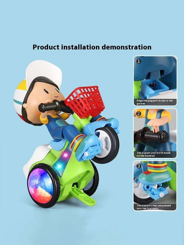 Boys And Girls Electric Dancing Stunt Tricycle Toy DazzleTrove