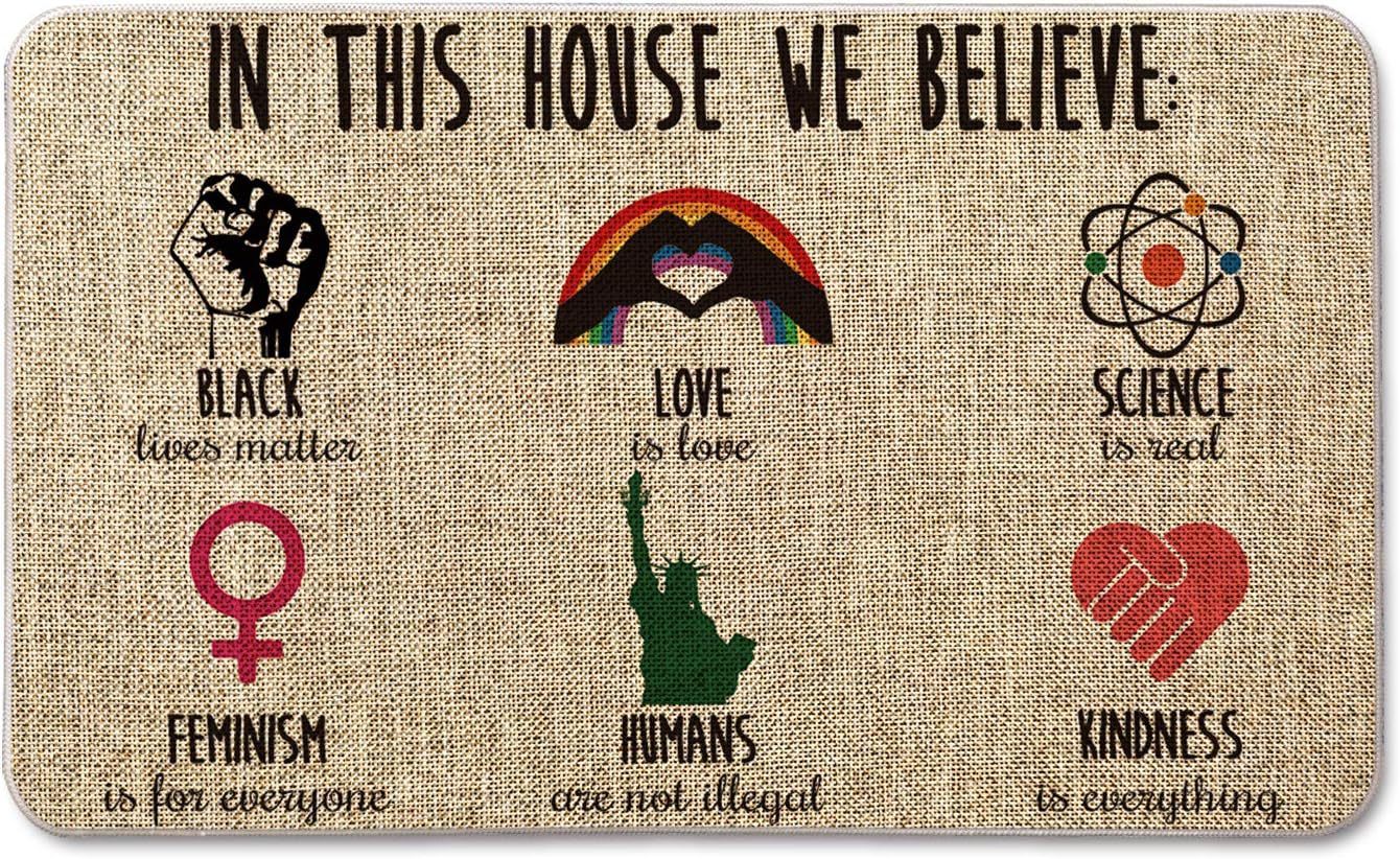 Washable Letter Bathroom Absorbent Floor Mat DazzleTrove