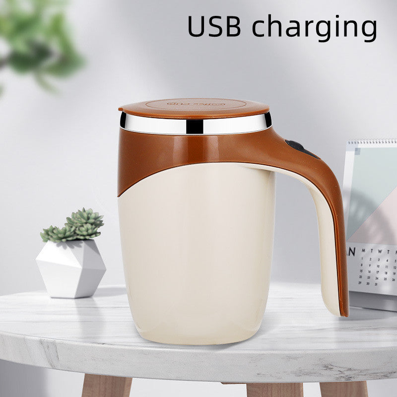 Rechargeable Model Automatic Stirring Cup Coffee Cup High Value Electric Stirring Cup Lazy Milkshake Rotating Magnetic Water Cup DazzleTrove