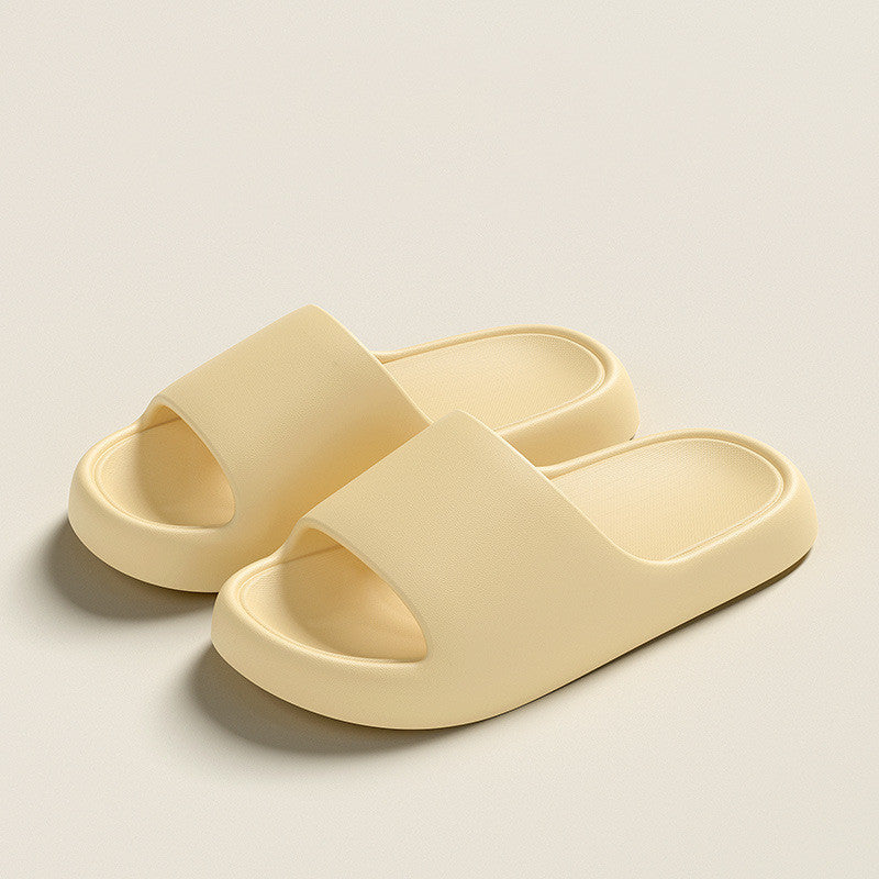 Solid Thick-soled Home Slippers Summer Non-slip Floor Bathroom Slipper For Women Men's House Shoes DazzleTrove