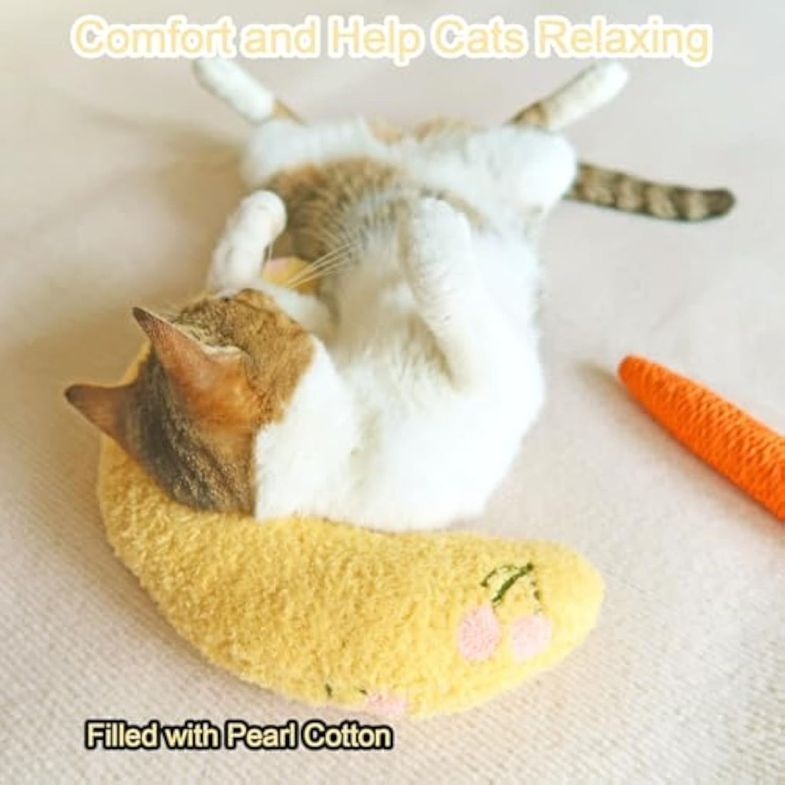 Cat Pillow Soft Cat Kneading Cat Pillows For Indoor Cats Cat Neck Pillow For Comfortable Sleep Cat Calming Pillow Products Plush Cat Toy Washable DazzleTrove