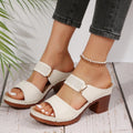 Women's Casual Anti Slip Thick Soled High Heel Sandals DazzleTrove