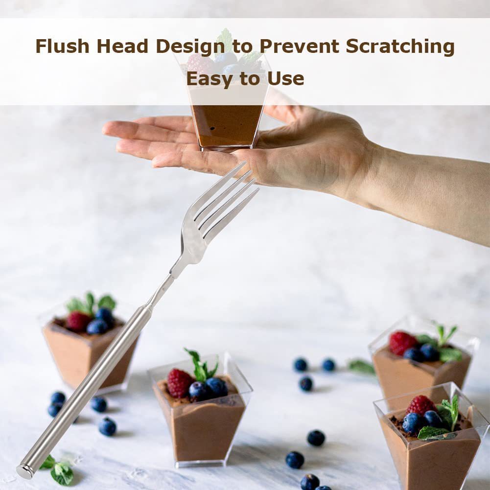 Creative Telescopic Tableware Stainless Steel Barbecue Fork