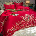 Ice Silk Quilt Sets Bed Sheets Bedding Four-piece Set DazzleTrove