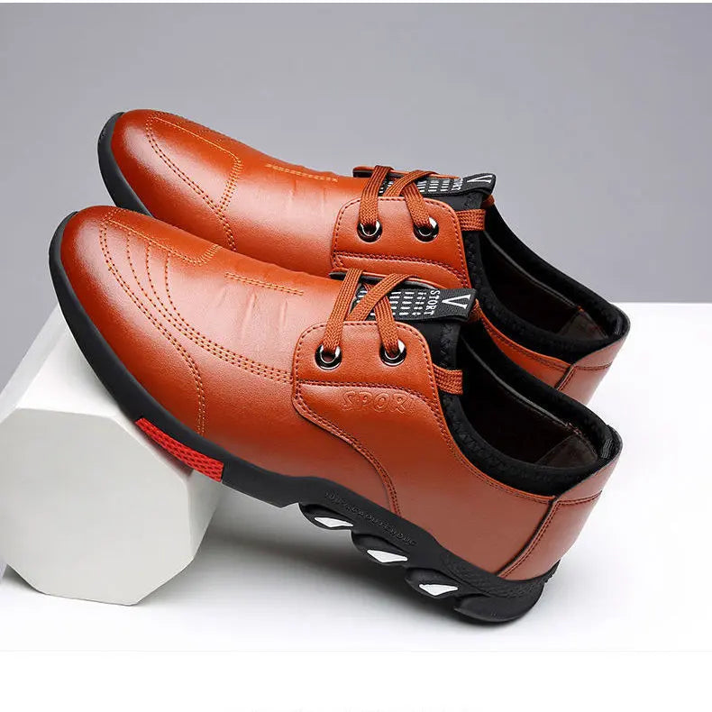 Leather Shoes Mens Leather Spring New Mens Business DazzleTrove