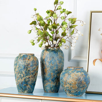 Coarse Pottery Jar Retro And Nostalgic Ceramic Vase